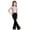 Q100 Black, variant on Angala Little Girls Yoga Pants Slim Fit Flared Leg Fall Casual Girls Dance Pants Size 5-6 Years Black