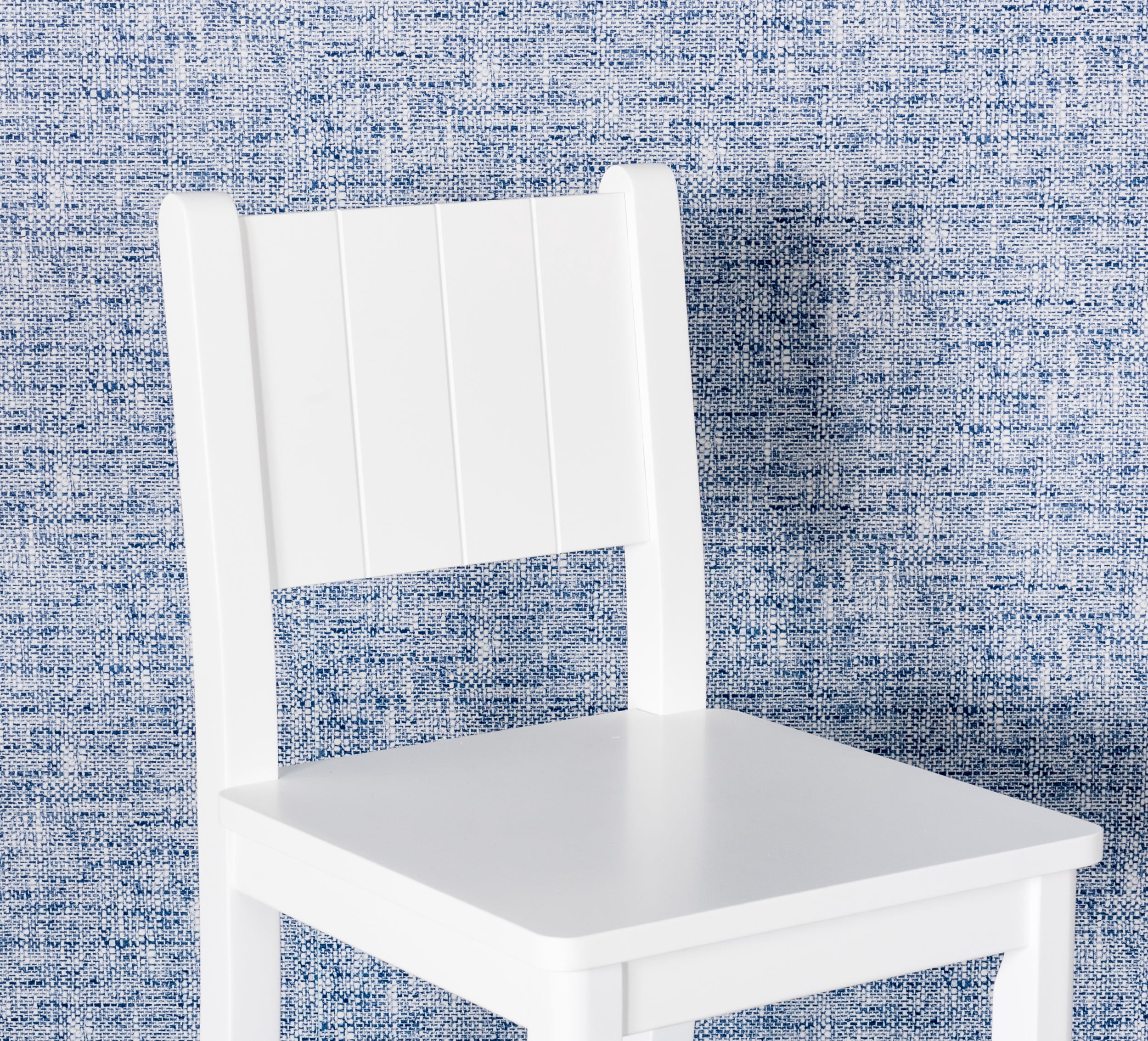 Child Craft Cafe Table and Chairs Set, Includes Table and 2 Chairs, Classic Traditional Design, For Kids Ages 3-6 Years (Matte White)