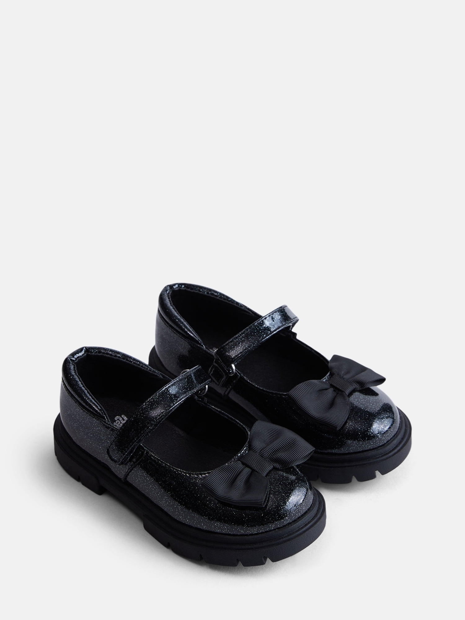 Wonder Nation Toddler Girls Sparkly Bow Mary Jane Flats