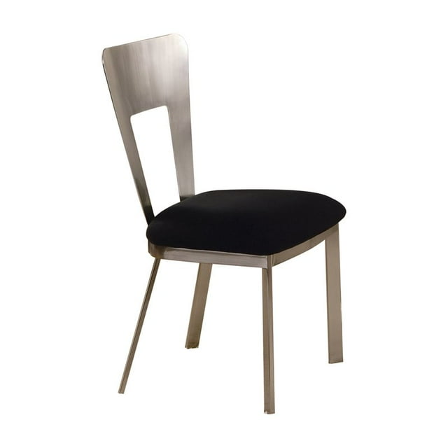 ACME Camille Side Dining Chair in Black (Set of 2)