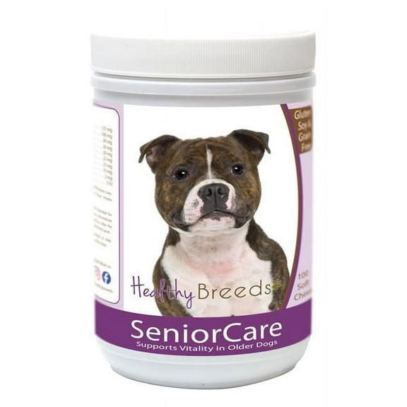 Healthy Breeds 840235163794 Staffordshire Bull Terrier Senior Dog Care Soft Chews