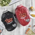 thumbnail image 2 of Waterproof Leather  Dog Jacket Winter Puppy Costume With Fur Warm Clothing For Pet Animal Cat Chihuahua Yorkshire French Bulldog ShopWise Round, 2 of 8
