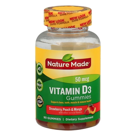 Nature Made Vitamin D3 Adult Gummies 90 Ct Walmartcom