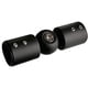 thumbnail image 1 of Conector de esquina para barra de cortina con tornillos para barras de cortina de ventana salediza universales 25mm negro mate, 1 of 9