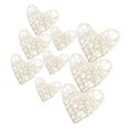 thumbnail image 4 of 9Pcs Rustic Heart Wicker Balls for DIY Vase And Bowl Filler Ornaments, Decorative Spheres Balls Perfect for Decorations - White, as described, 4 of 5