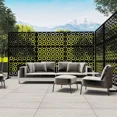 thumbnail image 6 of 6FT x 4FT Outdoor Privacy Screen Indoor Metal Panels Free Standing Black, 6 of 6