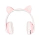 thumbnail image 5 of LXB39A Auriculares Bluetooth con orejas de gato, bonitos auriculares Bluetooth inalámbricos portátiles con graves ajustables y cable de sonido para niños (rosa), 5 of 12