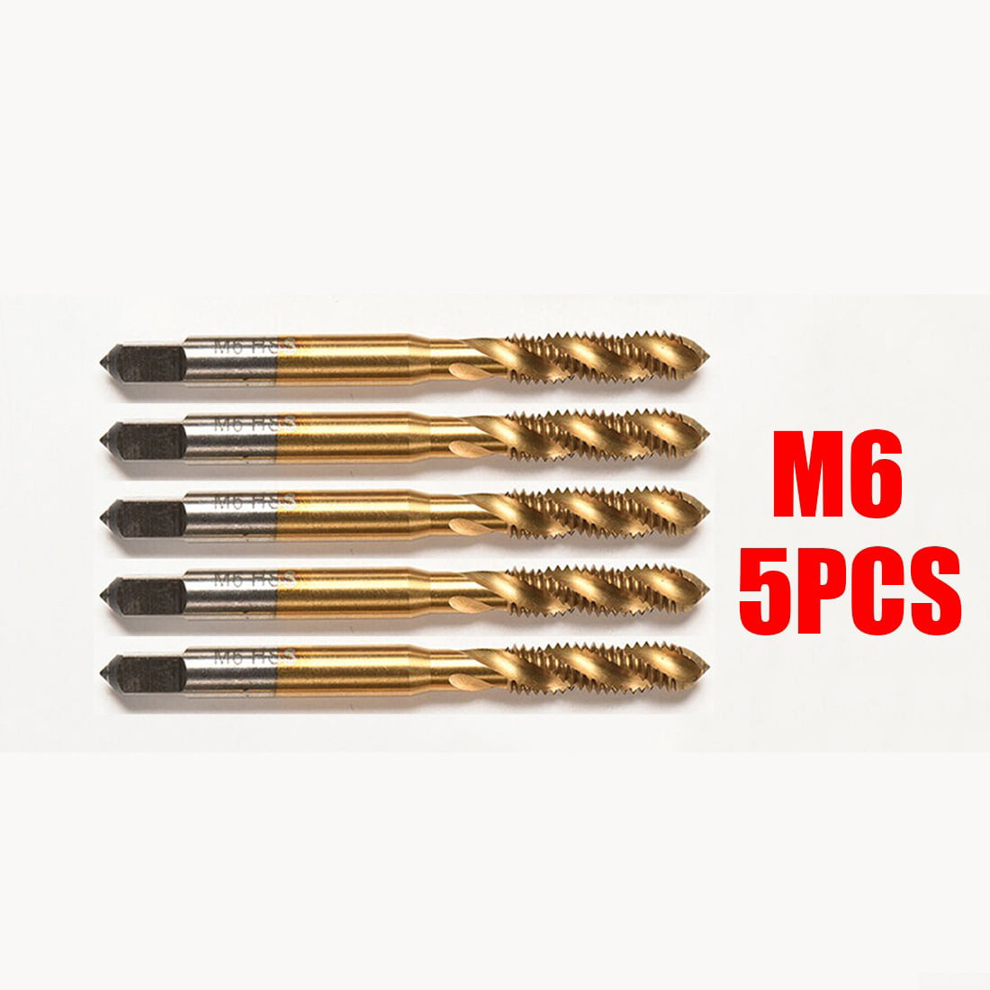 Details about   M3 M4 M5 M6 M8 Titanium HSS Screw Metric Spiral Fluted Machine Hand Tap Kit