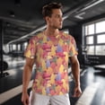 thumbnail image 3 of Wukai Colorful Autumn Forest Trees Print Men's Short-Sleeved Mesh T-Shirt,Quick-Dry Short Sleeve Workout T-Shirt-3X-Large, 3 of 8