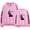 Pink, variant on Jey Uso Merch fashion casual men's and women's long sleeved round neck pullover
