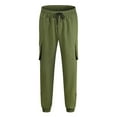 thumbnail image 1 of Mens Sweatpants with Flap Pockets Cinch Bottom Athletic Cargo Pants for Workout,Running,Training,Jogging,Gym, 1 of 1