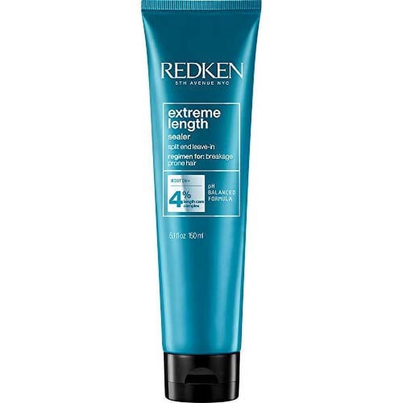 Redken Extreme Length Leave-In Conditioner | For Hair Growth | Seals Split Ends & Prevents Breakage | Infused With Biotin | 5.1 Fl Oz NEW