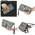 thumbnail image 4 of ZUXONGSY Yorkshire Terrier Daisy Flower Print Handbag with Lightweight Cosmetic Bags Wallet for Women PU Leather Top Handle Satchel Set with Multifunctional Makeup Pouch Card Holder, 4 of 4