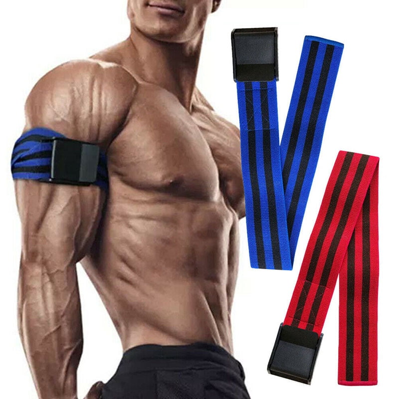 2/4Pcs Arm Biceps Band Leg Muscle Occlusion Training Band Blood Flow Restriction 