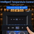 thumbnail image 5 of Wisykoke Mini Wine Fridge 14 Bottle, Wine Cooler Temperature Adjustment Range 41~64°F, Wine Fridge Small with Triple Pane Clear Glass Door, Wine Coolers for Home, 5 of 8