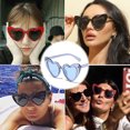 thumbnail image 5 of Gafas de sol grandes de la moda de la calle de las gafas de sol del marco del corazón del melocotón, hechas de PC, 5 of 5