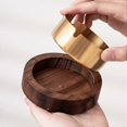 thumbnail image 4 of Wooden Ashtray with Lid - Stainless Steel Lined, Windproof Vintage Walnut Design for Indoor & Outdoor Use, 4 of 5