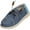 Blue, variant on Norty Boys Girls Slip-On Canvas Boat Shoe Lightweight Sole Lace Up Loafer