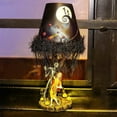 thumbnail image 1 of Lámpara de mesa de Halloween, Pesadilla antes de Navidad con luz LED, decoración de escritorio, lámpara de mesa con luz LED, figura de bellota de resina, modelo de juguete., 1 of 5