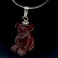 thumbnail image 5 of Red Jasper Dog Pendant | Semi Precious Stone Jewelry | Sterling Silver |, 5 of 10