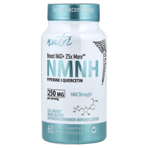 Nutri NMNH MAX Strength 250 mg (Dihydronicotinamide Mononucleotide) – 60 Count