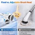 thumbnail image 4 of STARBIAO Electric Spin Scrubber with Adjustable Head, No Bending Bathroom Cleaner, Cordless Power Scrubber with Long Handle, 9 Brush Heads, 2 Speeds, Waterproof for Tub Tile Floor Shower, 4 of 11