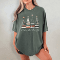thumbnail image 3 of Seasons Readings Comfort Color Shirt, Christmas Book Lover Tee, Festive Xmas Gift for Readers, 3 of 5