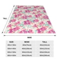 thumbnail image 3 of Fuzoiu Purple Watercolor Flowers Print Ultra-Soft Micro Fleece Blanket,All Seasons Flannel Throw, Lightweight Blanket for Bed, Sofa, Couch, Movie Night, Camping, and Travel-60"x50", 3 of 7