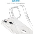 thumbnail image 6 of Compatible with iPhone 13 Mini Case Clear Soft Transparent Shockproof Protective Slim Thin Bumper Phone Cover for iPhone 13 Mini - 5.4 inch, 6 of 15