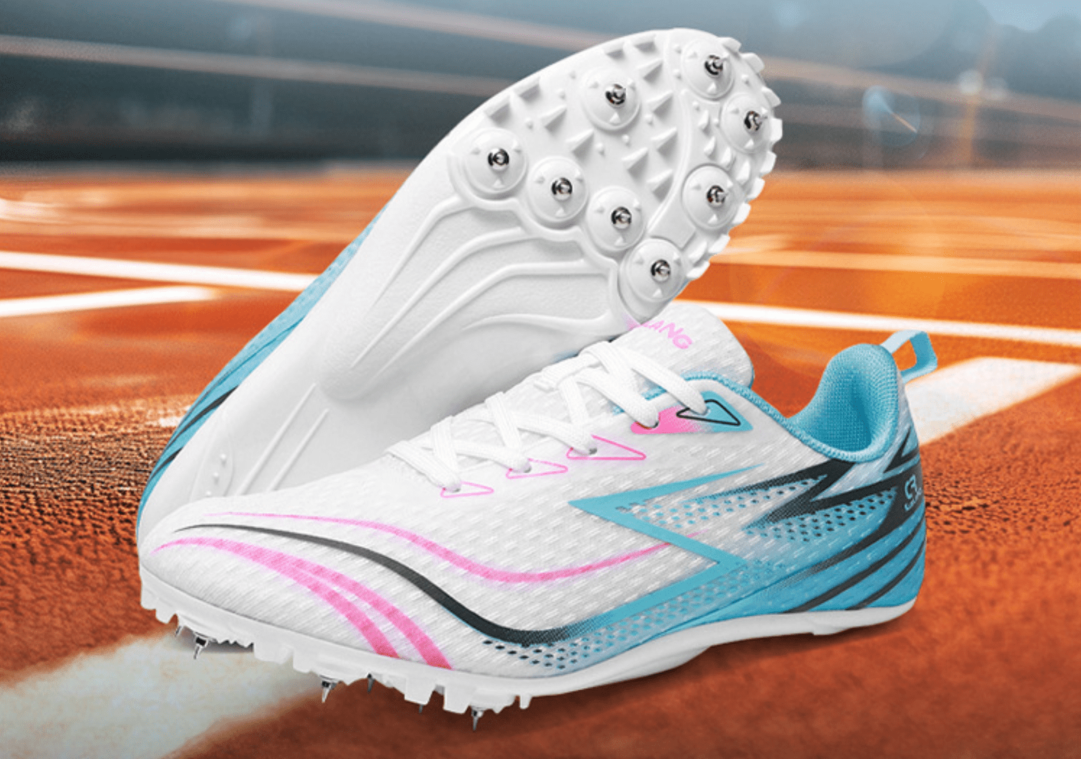 ChiVerve Track and Field Shoes for Men Women 8 Spikes Boys and Girls Kids Running Racing Shoes