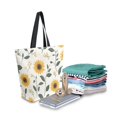 thumbnail image 2 of FORMRS Womens Canvas Tote Bag with Zipper Inner Pocket Shoulder Handbag, Sunflower Pattern, 2 of 7
