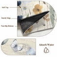 thumbnail image 6 of 3'x5' Rug for Living Room Bedroom, Spring Blue Floral Washable Area Rugs Non-Slip Carpet Mats, Vintage Garden Wildflowers Botanical Indoor Low Pile Area Rug Runner for Kitchen, Mudroom, 6 of 8