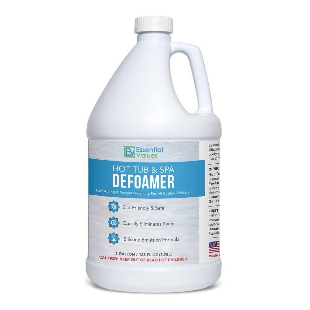Essential Values Gallon Hot Tub, Pool & Spa Defoamer (Gallon / 128 Fl