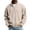 Khaki, variant on Men Vertical Rib Knit Jackets Liweisiy Full Zip Stand Collar Oversized Long Sleeve Coat Casual Cardigan Coat Khaki S