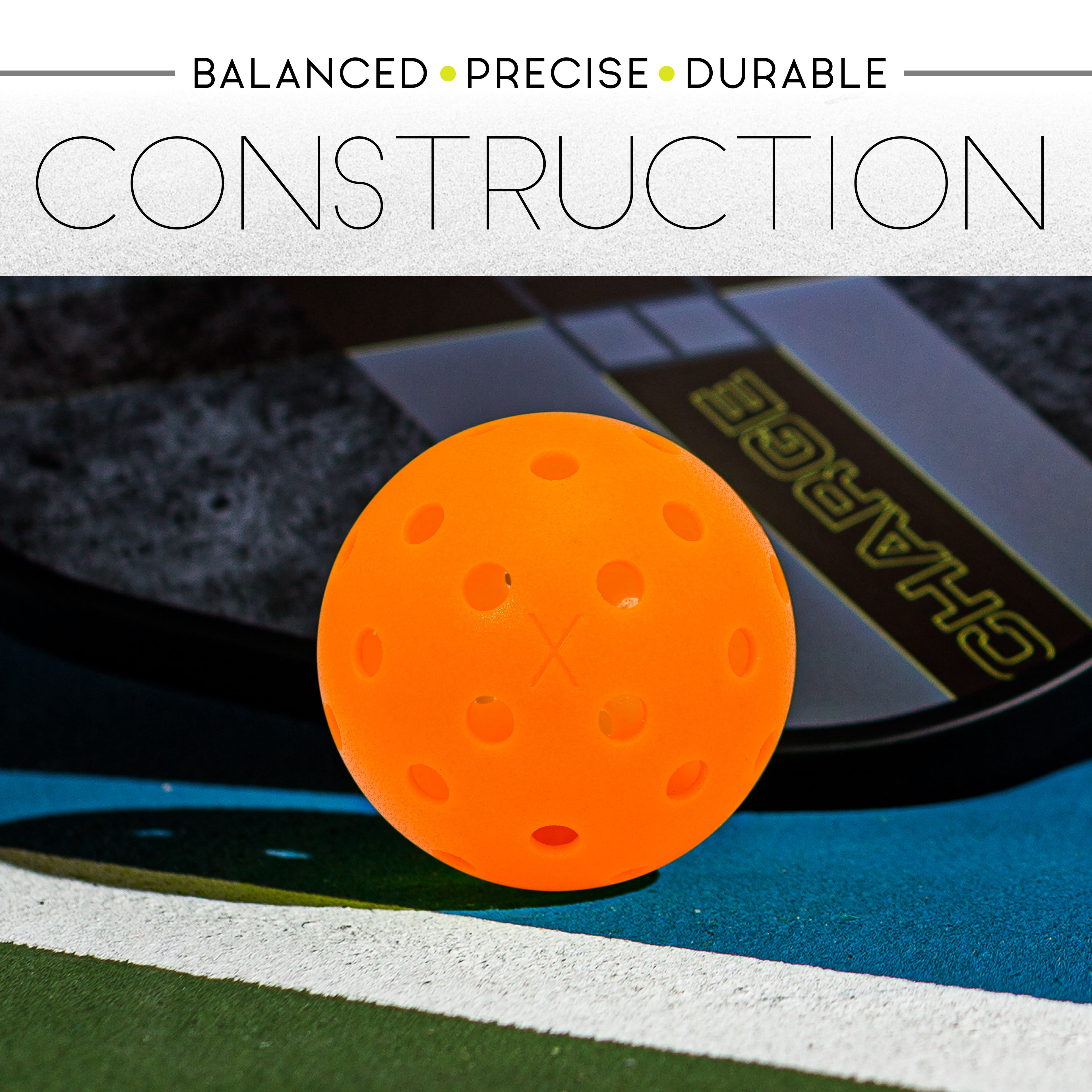 (3 pack) Franklin Sports X-40 Outdoor Pickleballs - Official Size - Lava - 100 Pack