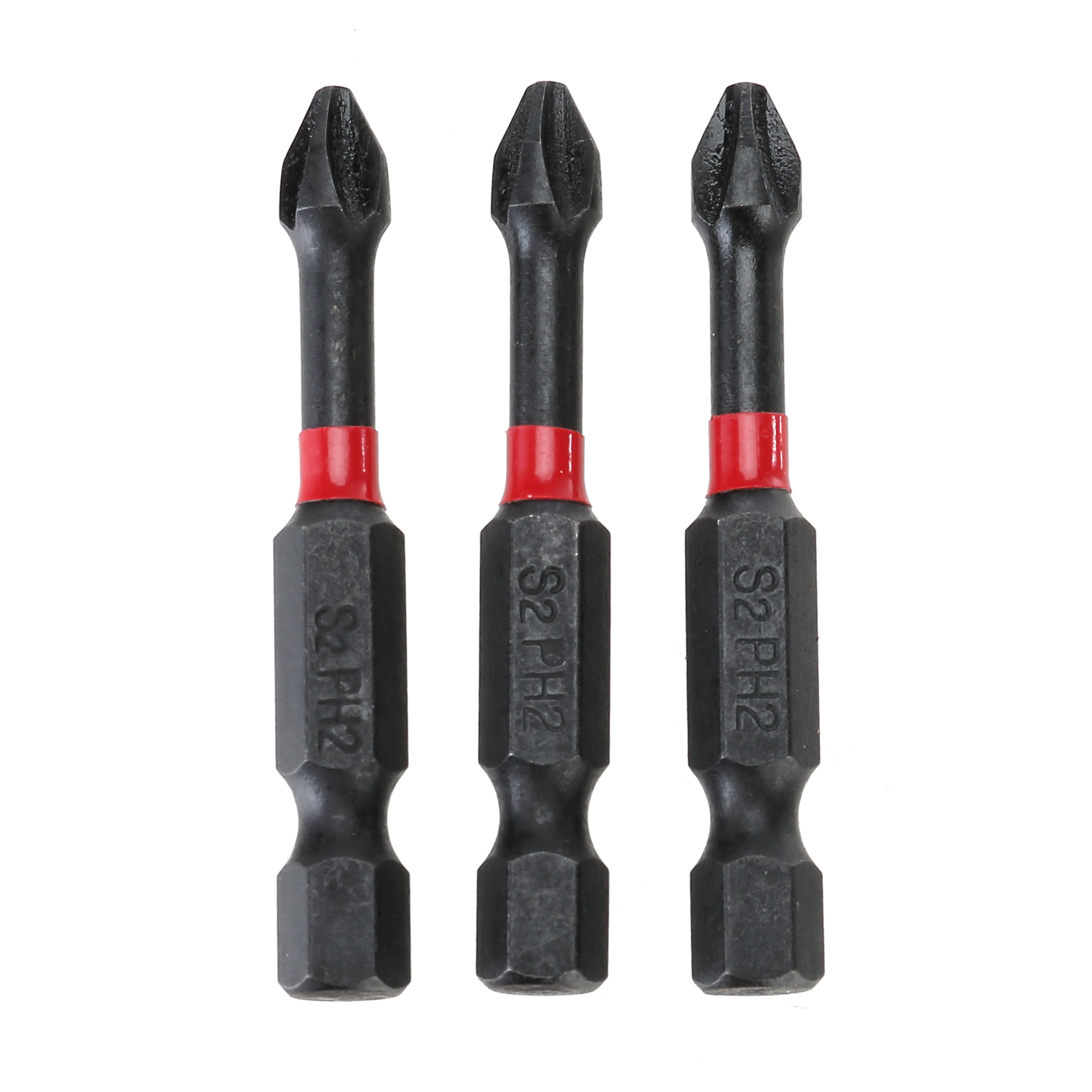Hyper Tough Juego de brocas de impacto Phillips PH2 de 3 piezas de 2 pulgadas 8
