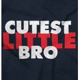 thumbnail image 2 of Cutest Little Bro Youngest Brother Bodysuit Jumper Boys Infant Baby Brisco Brands 6M, 2 of 6