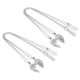 thumbnail image 1 of Collar elegante con empalme de metal y colgante en forma de corazón, regalo de joyería, 2 piezas x 2 juegos, 1 of 14