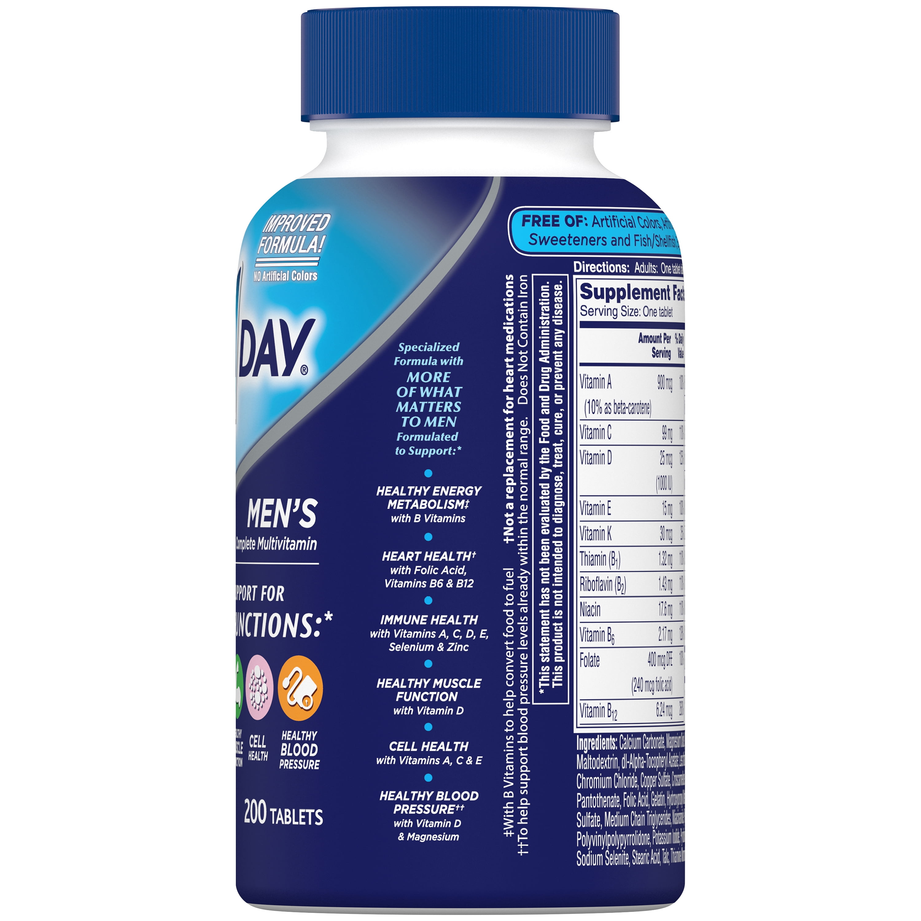 One A Day Mens Multivitamin Supplement With Vitamins A C