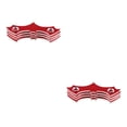 thumbnail image 1 of Yuarrent 4pcs Aluminum Alloy Skateboard Deck Protective Longboard  Gasket Part Rojo 2piezas, 1 of 6