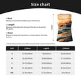 thumbnail image 4 of Goofa Serene Ocean Sunset Printed Womens Workout Tops for Women Sleeveless Yoga Shirts Athletic Running Tank Tops Sleeveless Gym Clothes Workout Apparel-Medium, 4 of 9