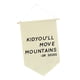 thumbnail image 3 of Banner de Pared Decorativo para Niños Bandera para Habitación de Guardería Ornamento de Pared con Barra de Madera Ideal para Colgar en Puertas y, 3 of 9