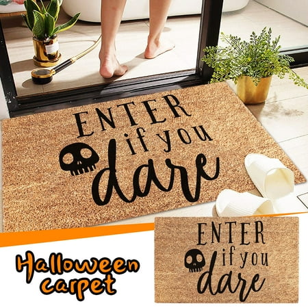 

Herrnalise Holiday Home Decorations inside Halloween Door Mat Cartoon Floor Mat Hallway Kitchen Foot Mat Soft Non-slip
