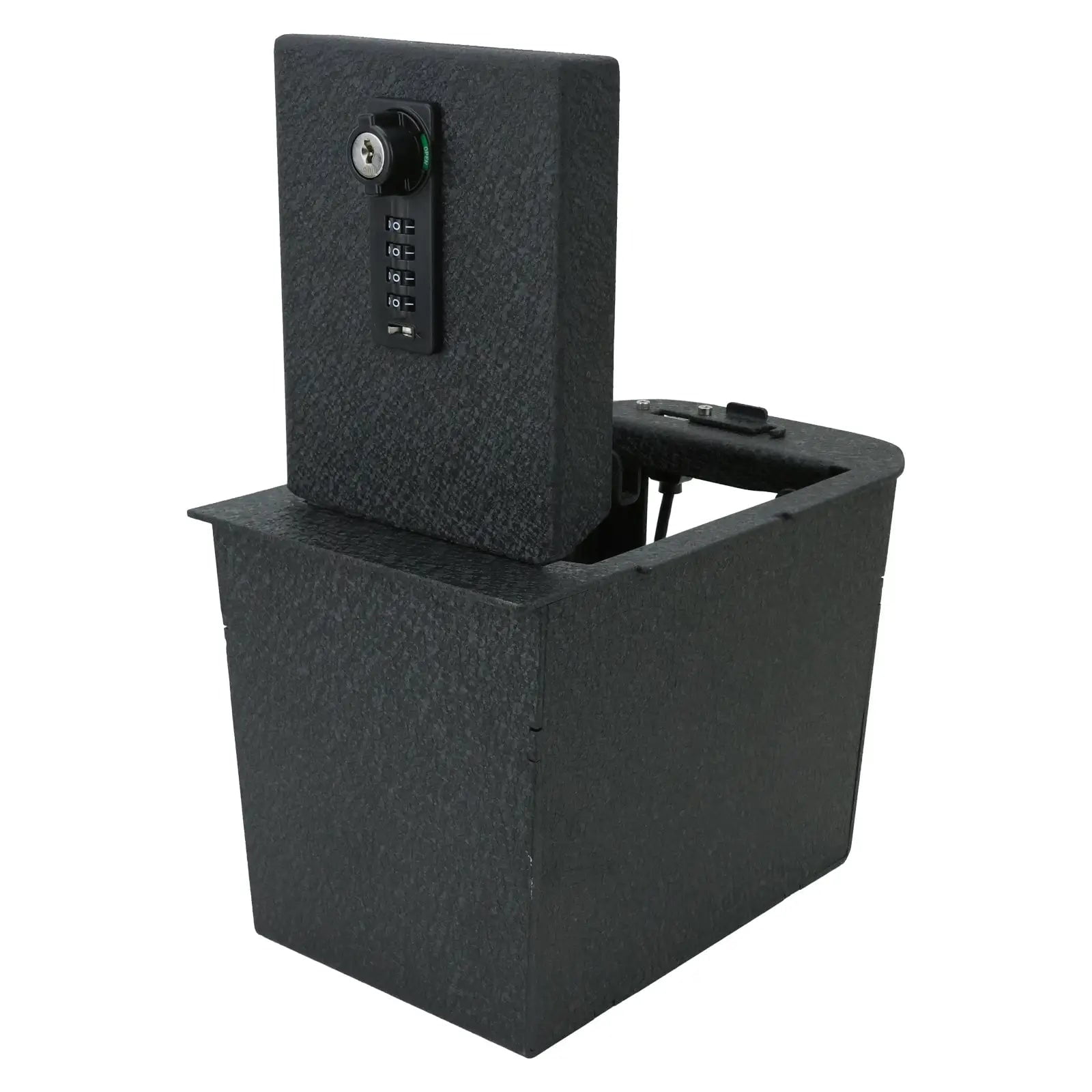 Console Safe Gun Safe for Car, WASAI Premium In-vehicle Console Gun Vault Lockbox Compatible with 2020-2023 Toyota RAV4 with Heavy Gauge Plate Steel, 4 Digit Combination Lock with Key.