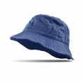 thumbnail image 2 of Bucket Hat 100% Cotton Packable Summer Travel Cap Sun hat for Men and Women Navy L/XL, 2 of 4