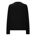thumbnail image 6 of AherBiu Knit Tops for Women Long Sleeve Ribbed Crewneck Fall Casual Fitted Warm Pullover Sweater Top, 6 of 7