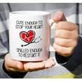 thumbnail image 5 of Funny Mug - Cute Enough To Stop Your Heart Skilled to Restart It Doctor 11 Oz Ceramic Coffee Mugs - Funny, Sarcasm, Motivational, Inspirational birthday gifts for medics, friends, coworkers, 5 of 6