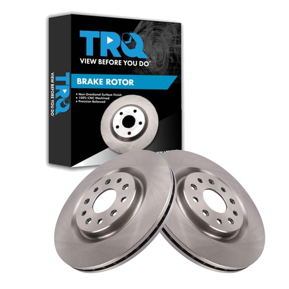 TRQ Front Brake Rotor Set Fits 2020-2022 Chrysler Pacifica BRA27180