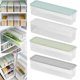 thumbnail image 1 of Juego de 4 Contenedores de Alimentos para Refrigerador, Organizador de Verduras y Pasta Hermético Plástico Transparente Apilable, Recipientes de Almacenamiento para Cocina y Despensa, 1 of 4