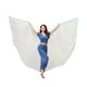 thumbnail image 1 of Ala de danza del vientre con palo telescópico Disfraces para adultos para actuaciones Fiestas de carnaval de Halloween Espectáculos Accesorios Kits de decoración para fiestas Colorido Blanco Advancent HA083921-02, 1 of 6